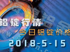 今日鋁價：5月15日全國各地鋁錠行情