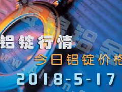 今日鋁價：5月17日全國各地鋁錠行情