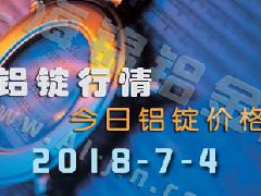 鋁錠行情2018：7月4日鋁錠價(jià)格,各地今日鋁價(jià)9